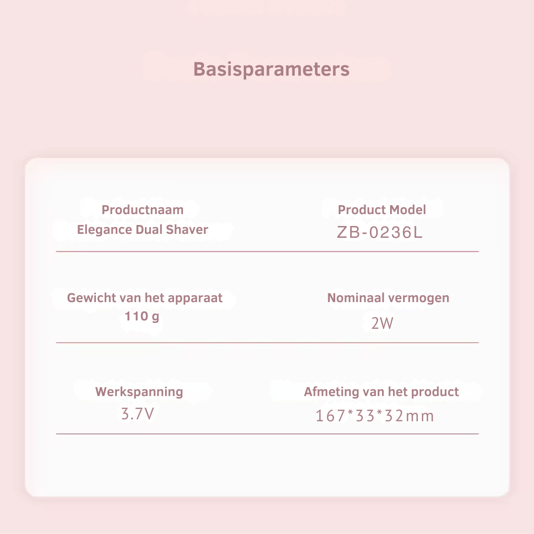 Elegance Dual Shaver™|Jouw huid verdient dit comfort