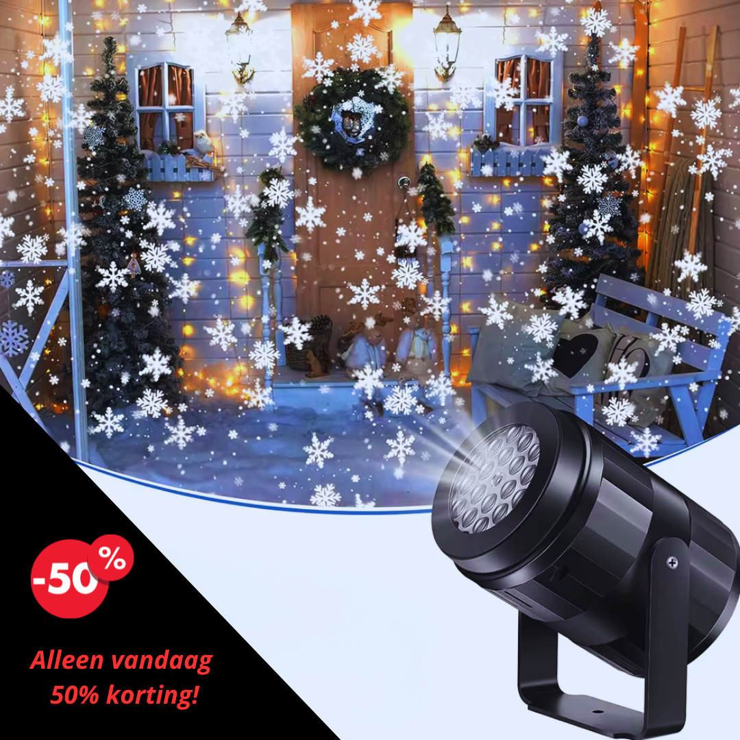 SnowLuxe™ Projection Lamp|Breng de magie van sneeuw tot leven – elke nacht opnieuw